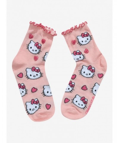 Hello Kitty Heart Ankle Socks $3.35 Socks