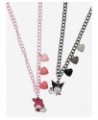 My Melody & Kuromi Cupid Heart Best Friend Necklace Set $5.70 Necklace Set